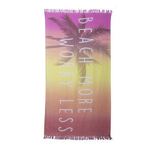 Moda At Home 100% Cotton Summer Beach Towel Beach More In Multicolor 35x70"